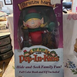 Christina Elf Fun Pop-In-Kins Elf Toy - Red & Green